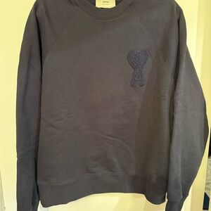 Ami Alexandre Mattiussi Navy Crewneck Sweater
